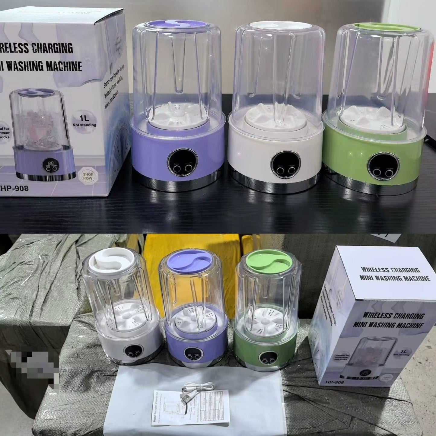 Wireless Charging Mini Washing Machine