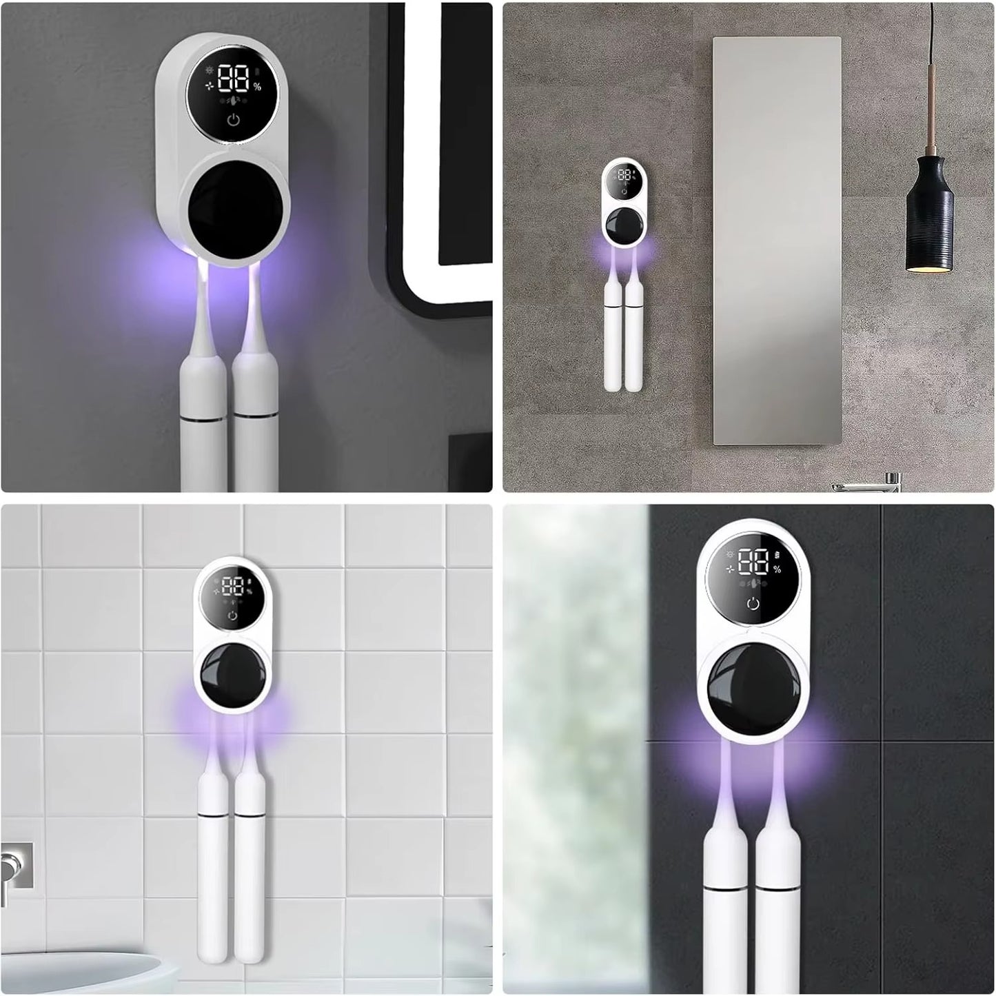 Double Automatic Sensing Toothbrush Box